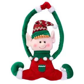 16" Holiday Elf Door Hanger: Red