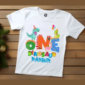 1st Birthday T-Shirt | Dino Theme T-Shirt