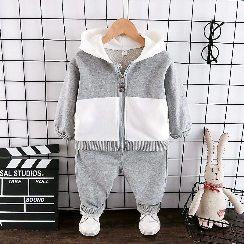 2-piece Panda Pattern Hoodie & Pants for Children Boy
