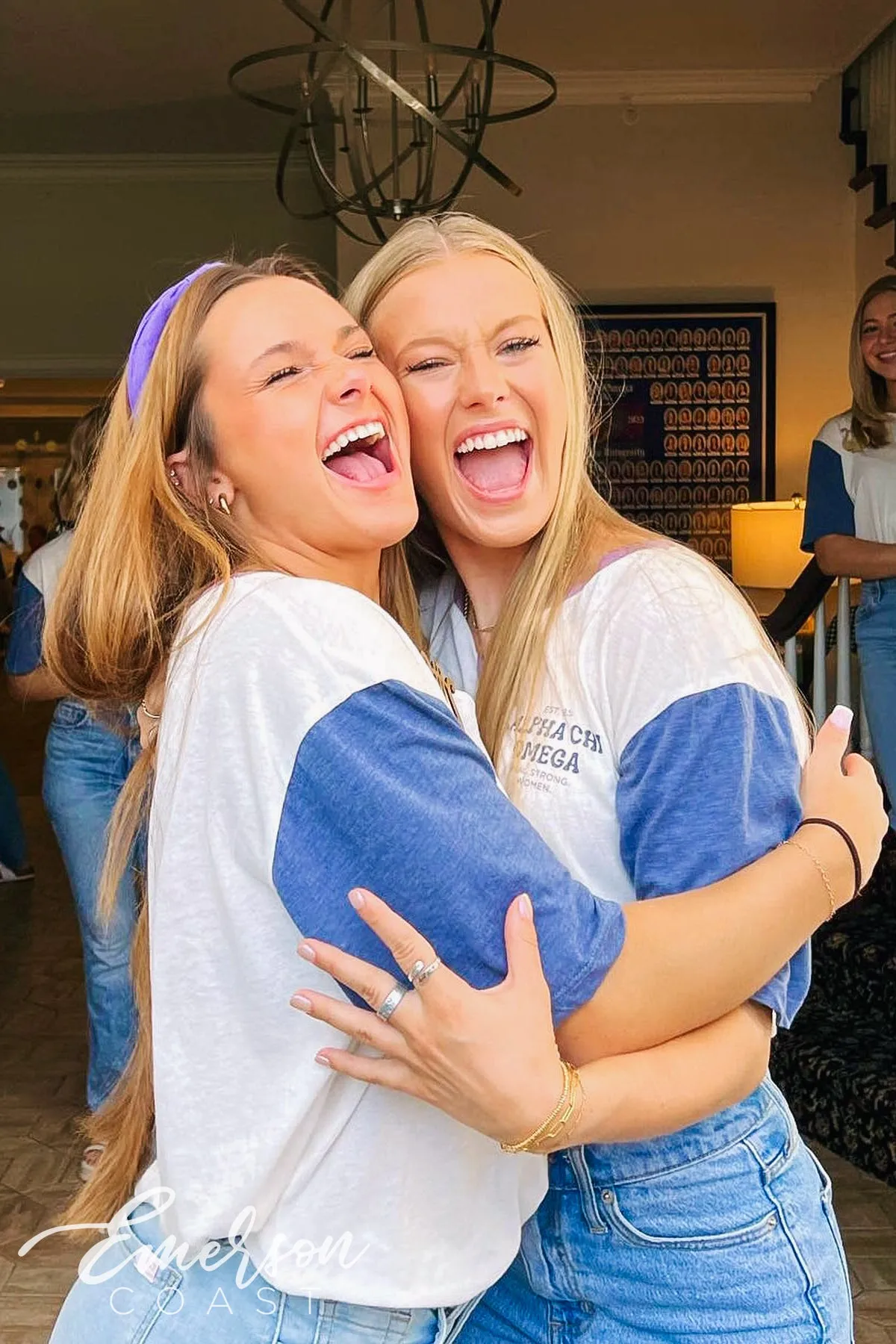 Alpha Chi Real Strong Women Short Sleeve Henley