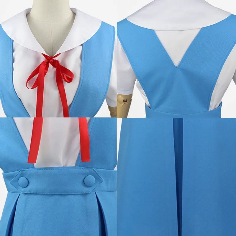 Anime Neon Genesis Evangelion Rei Ayanam Uniform Cosplay
