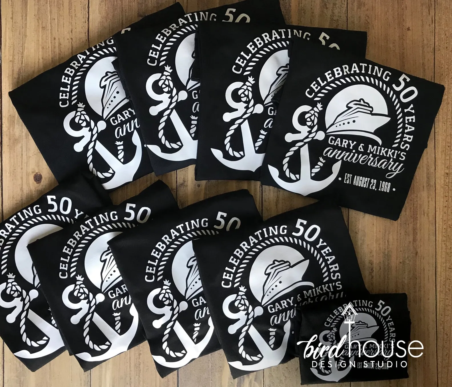 Anniversary Cruise Group Shirt, Celebrating Years Tees, Personalized, Any Color, Customize