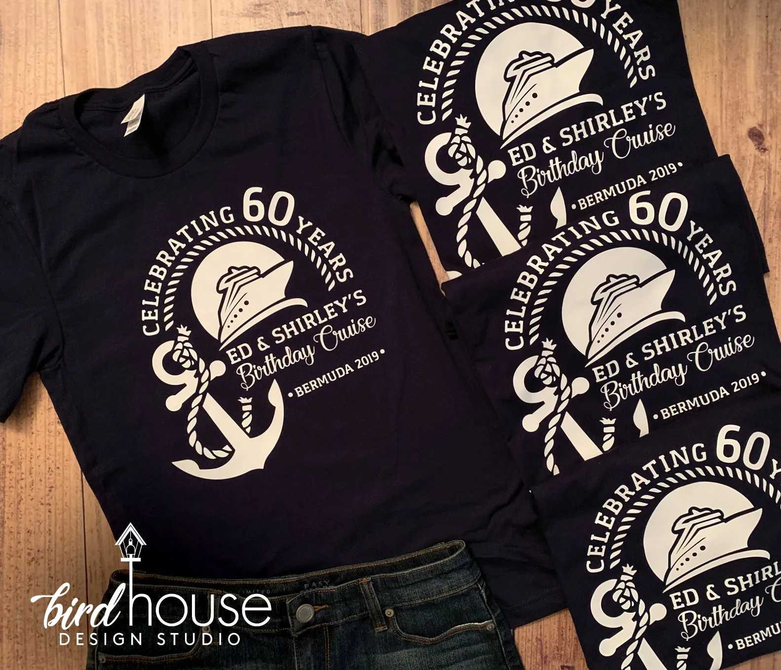 Anniversary Cruise Group Shirt, Celebrating Years Tees, Personalized, Any Color, Customize