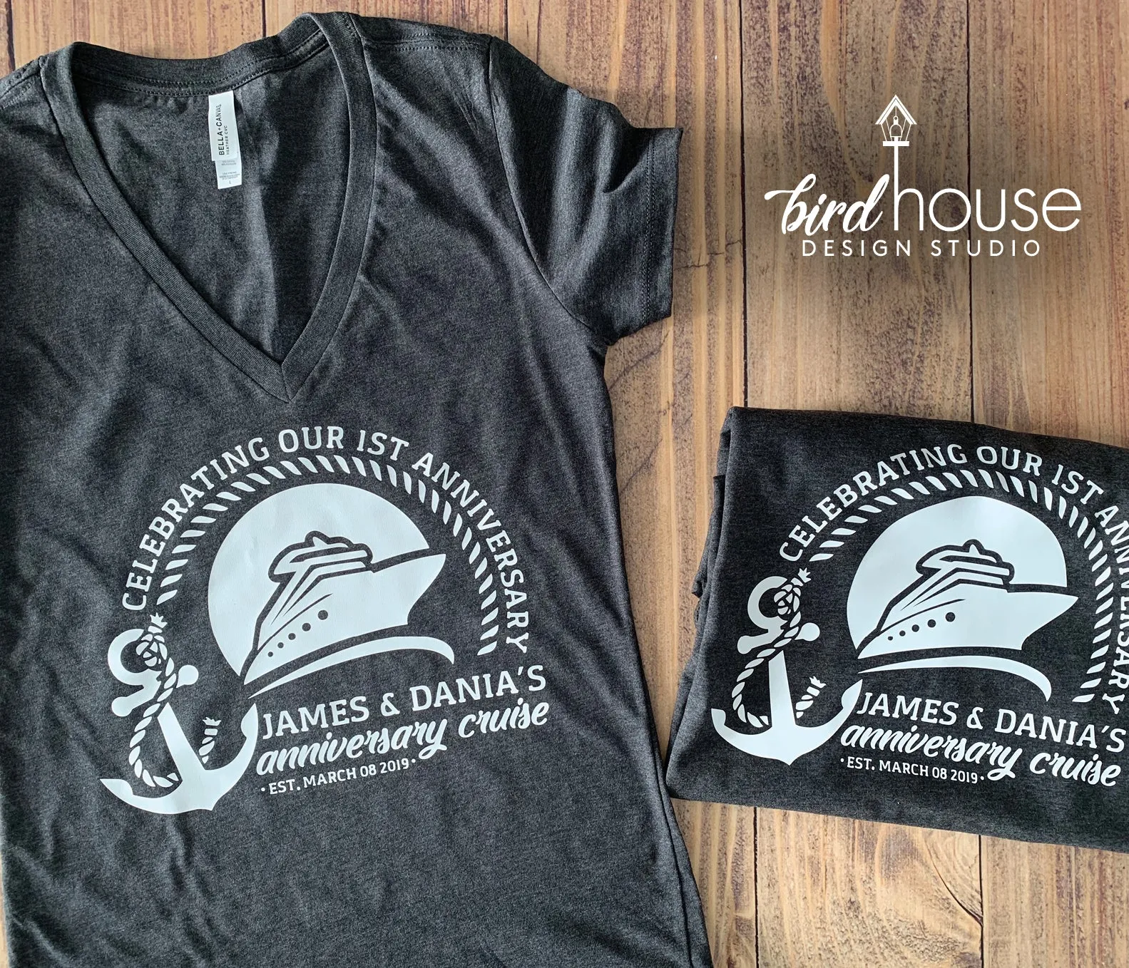 Anniversary Cruise Group Shirt, Celebrating Years Tees, Personalized, Any Color, Customize
