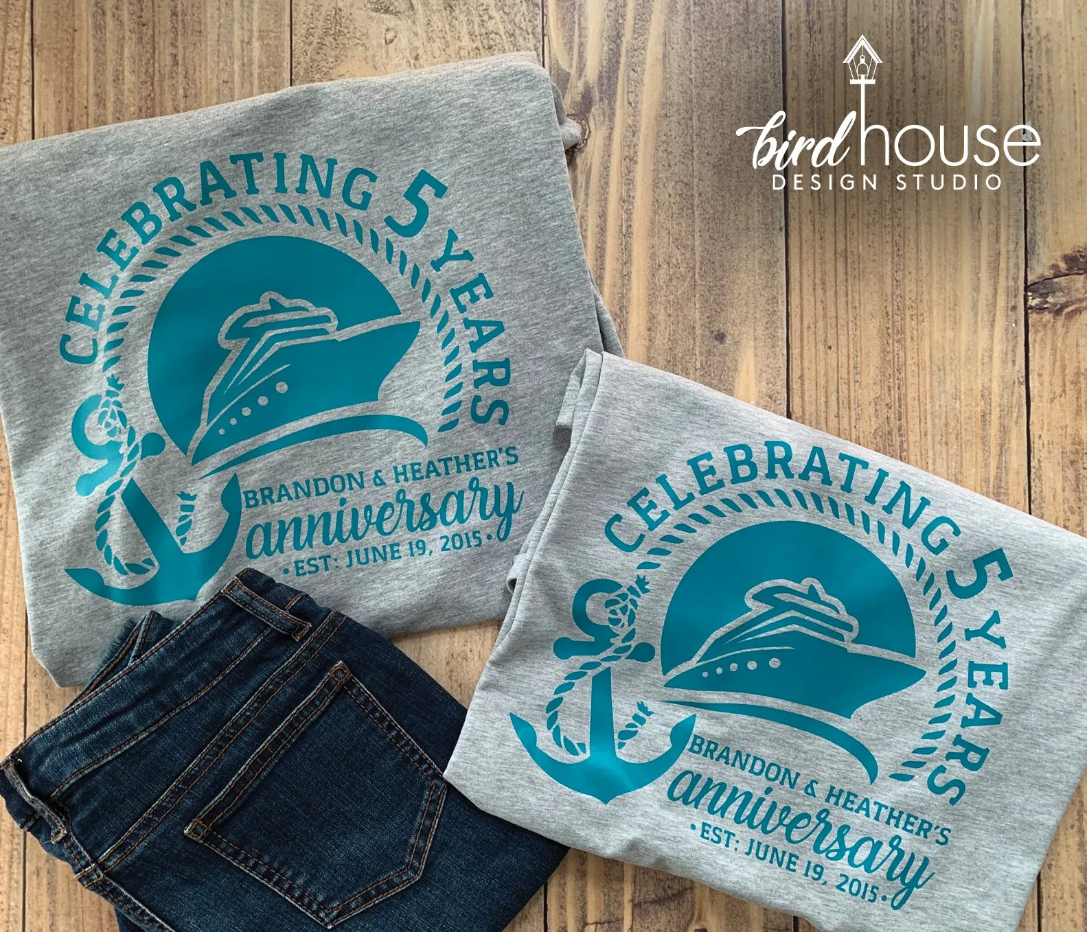 Anniversary Cruise Group Shirt, Celebrating Years Tees, Personalized, Any Color, Customize