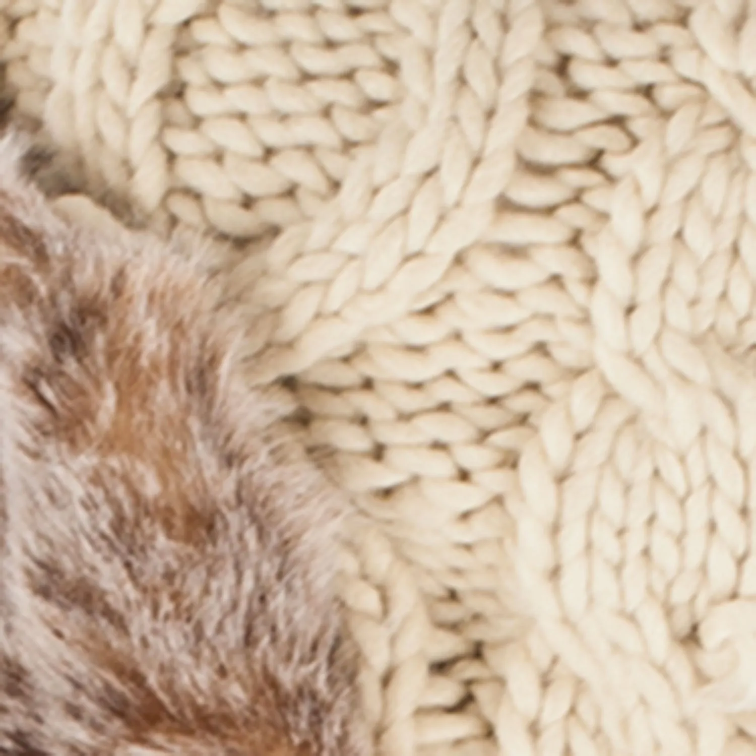 Aran Traditions Cable Knitted Trapper Ha