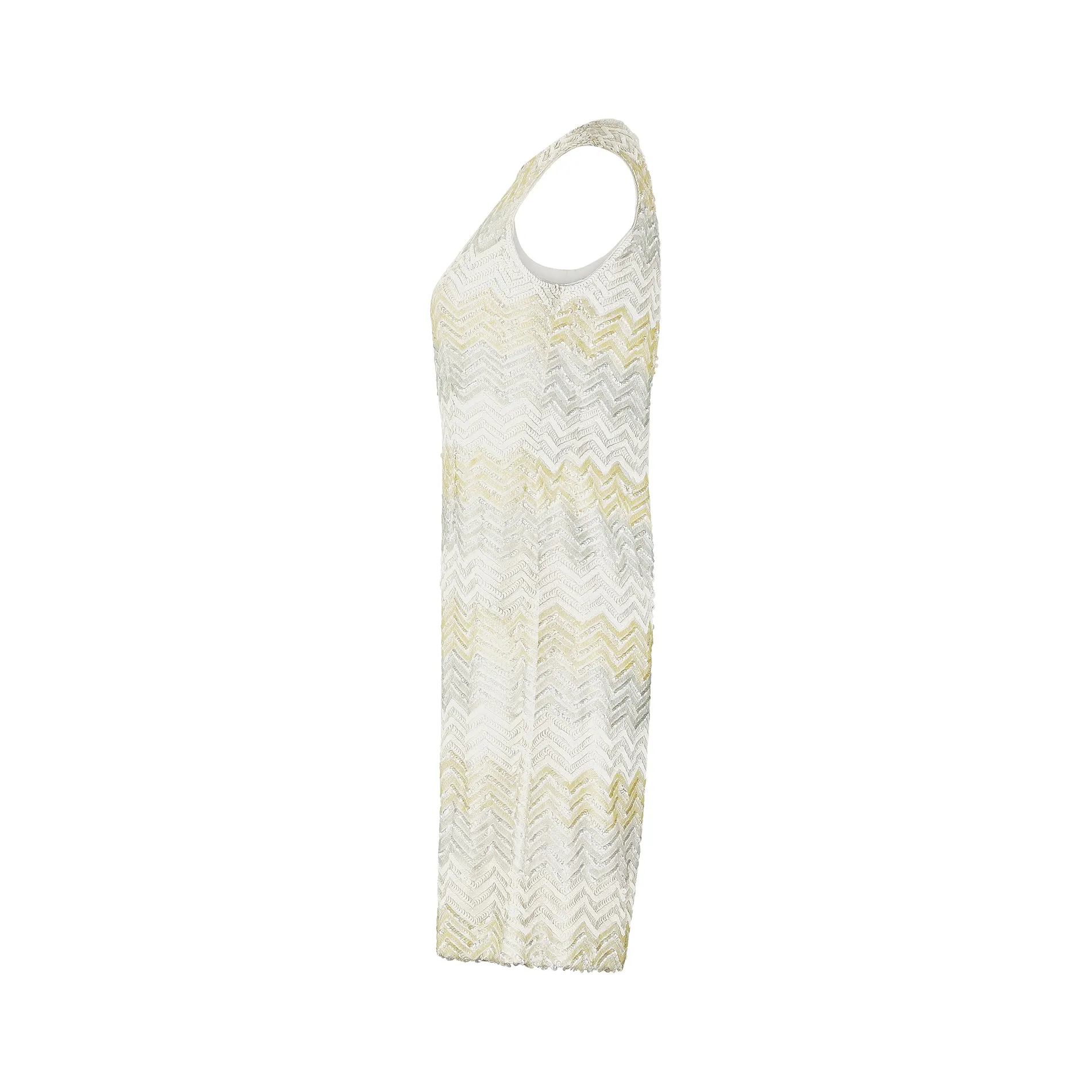 ARCHIVE - 1960s Dynasty Chevron Sequinned Shift Dress