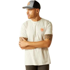 Ariat Men's Bison Landscape T-Shirt, Oatmeal Heather