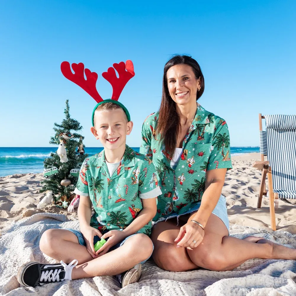 Aussie Christmas Green - Kids Unisex Festive Shirt