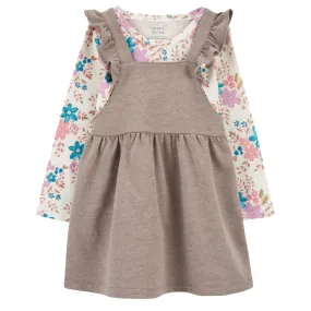 Baby Girls' 2-Piece Floral Tee and Flutter Jumper Set 1R971310