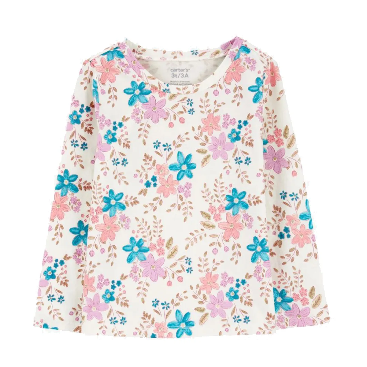 Baby Girls' 2-Piece Floral Tee and Flutter Jumper Set 1R971310