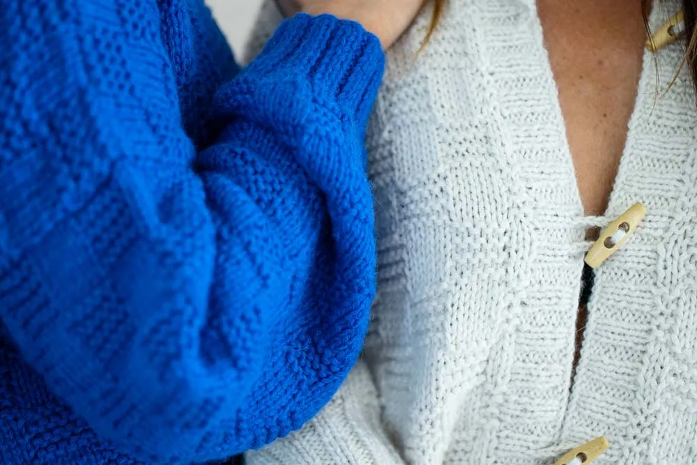 Basket Weave Cardigan - Crema