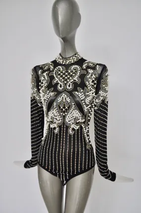 Beaded bodysuit
