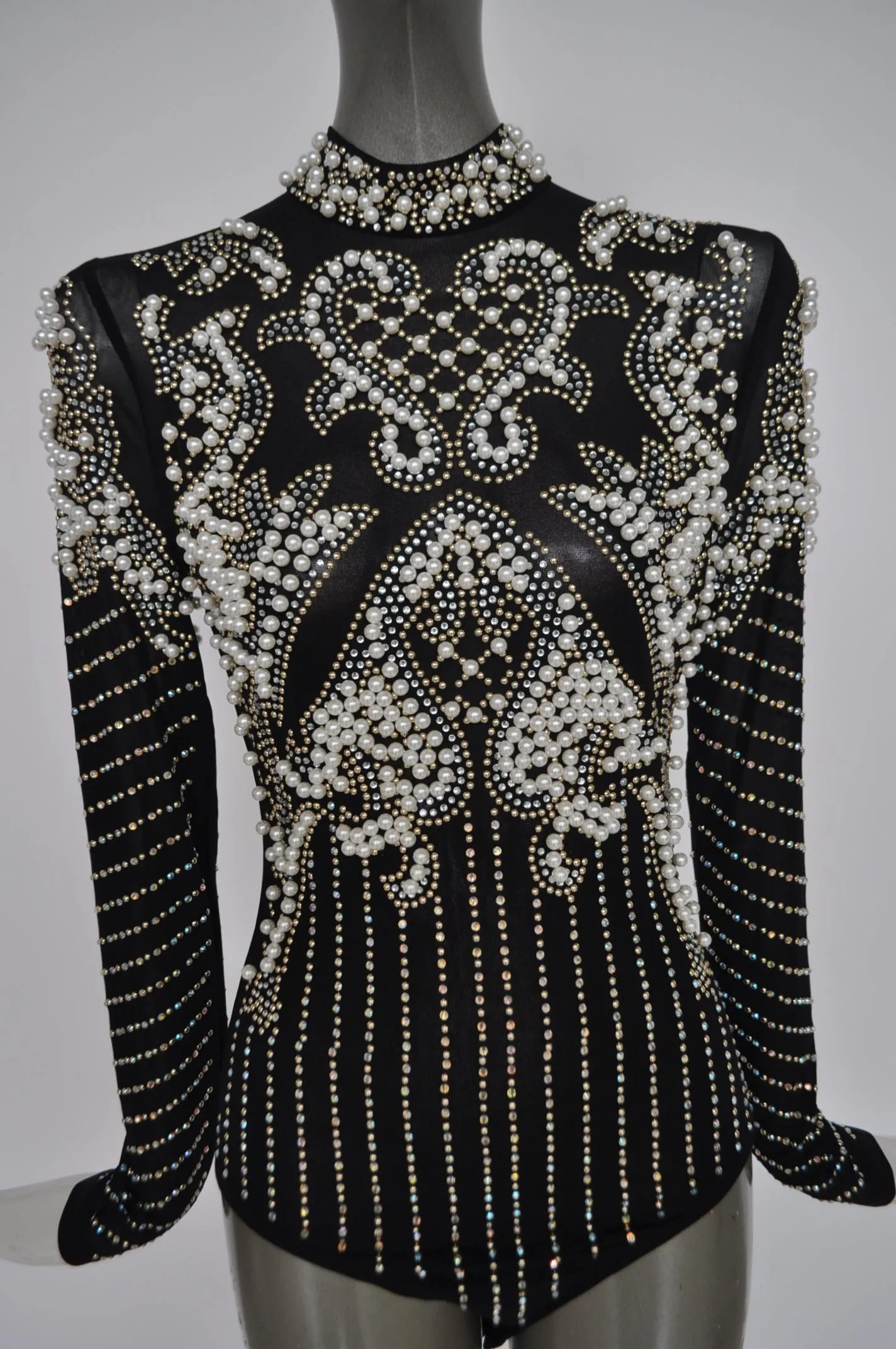 Beaded bodysuit
