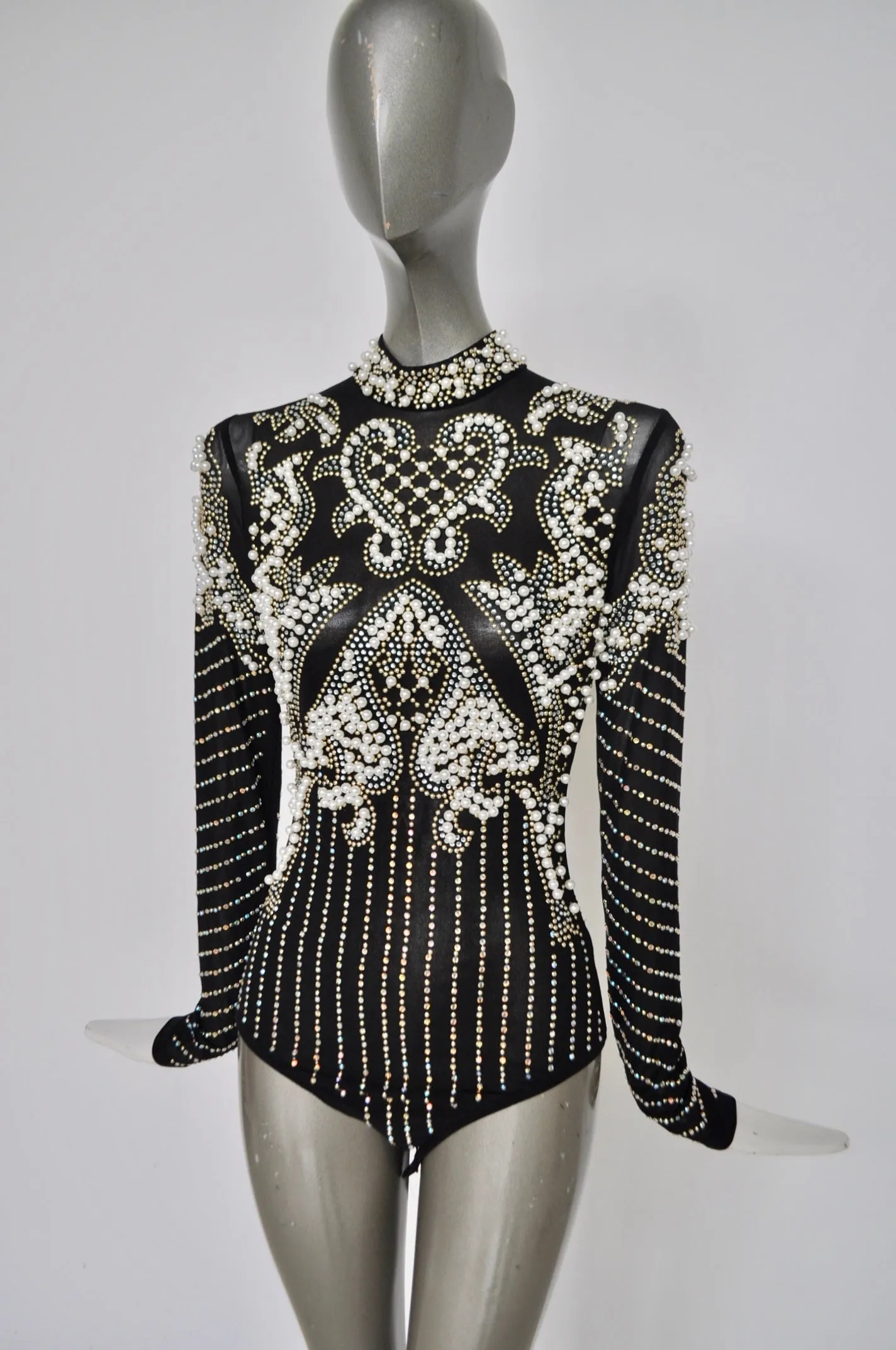 Beaded bodysuit