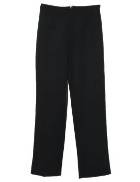 Black Flared Leg Trousers - W27 L32