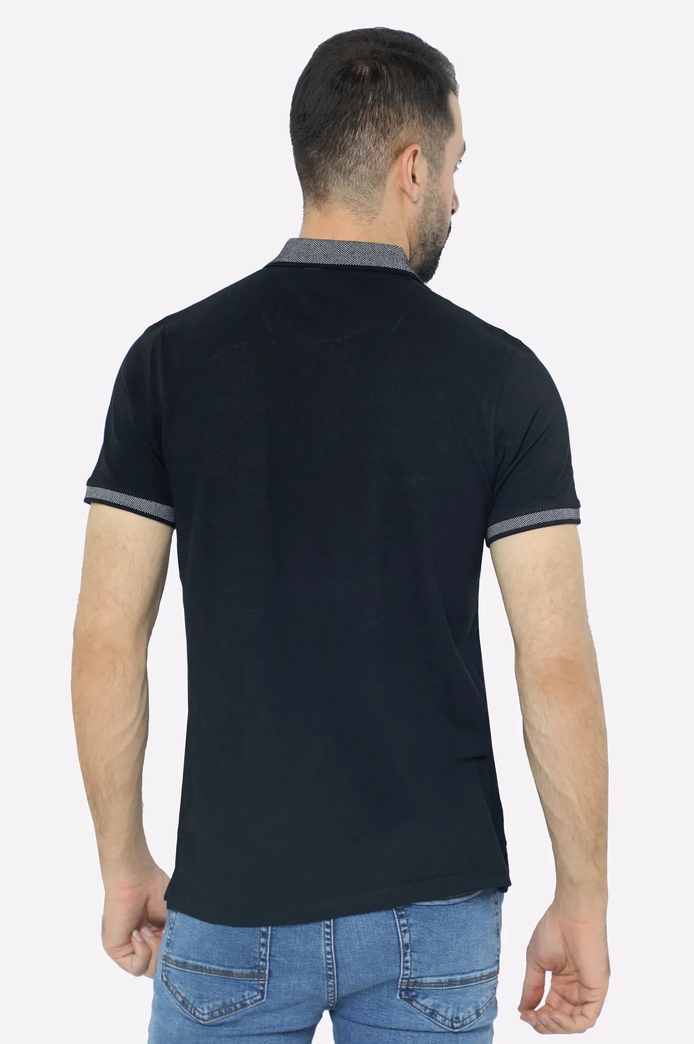 Black Lycra Polo