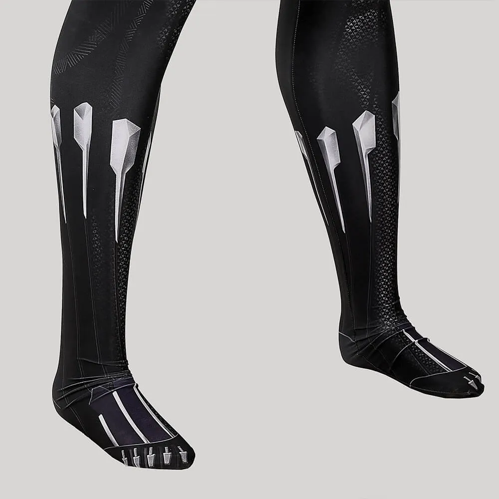 Black Panther Suit Cosplay T'Challa Bodysuit Cosplay Superhero Jumpsuit with Mask ACcosplay