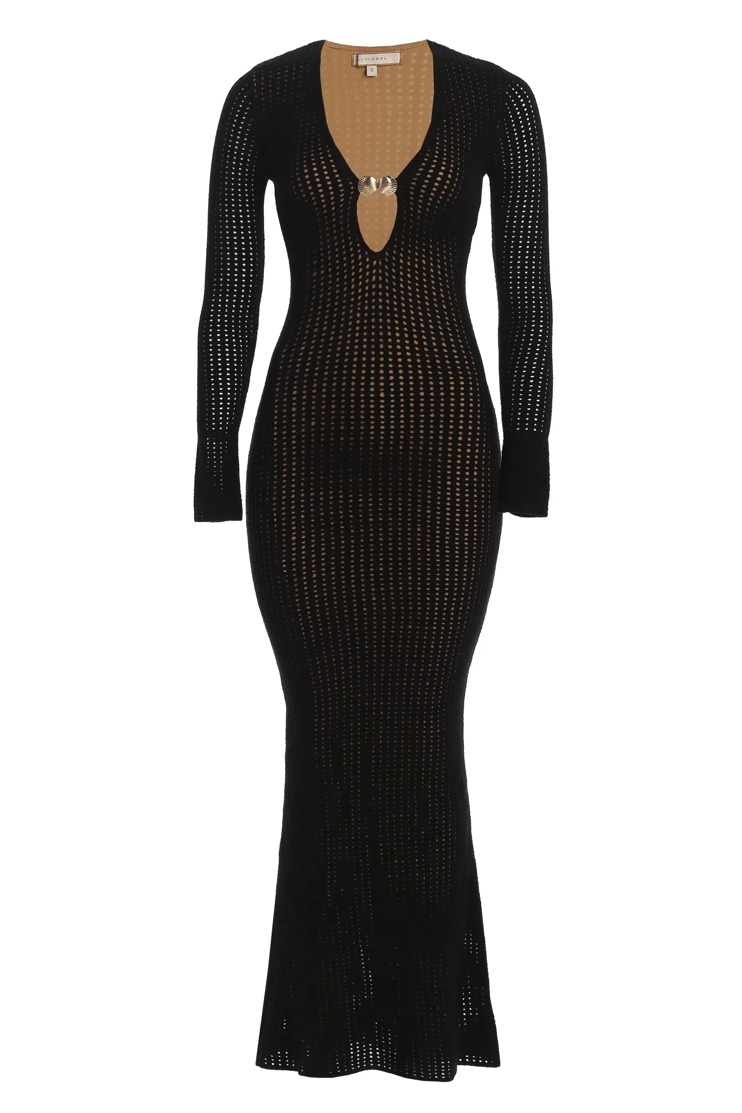 Black Sol Sweater Knit Dress