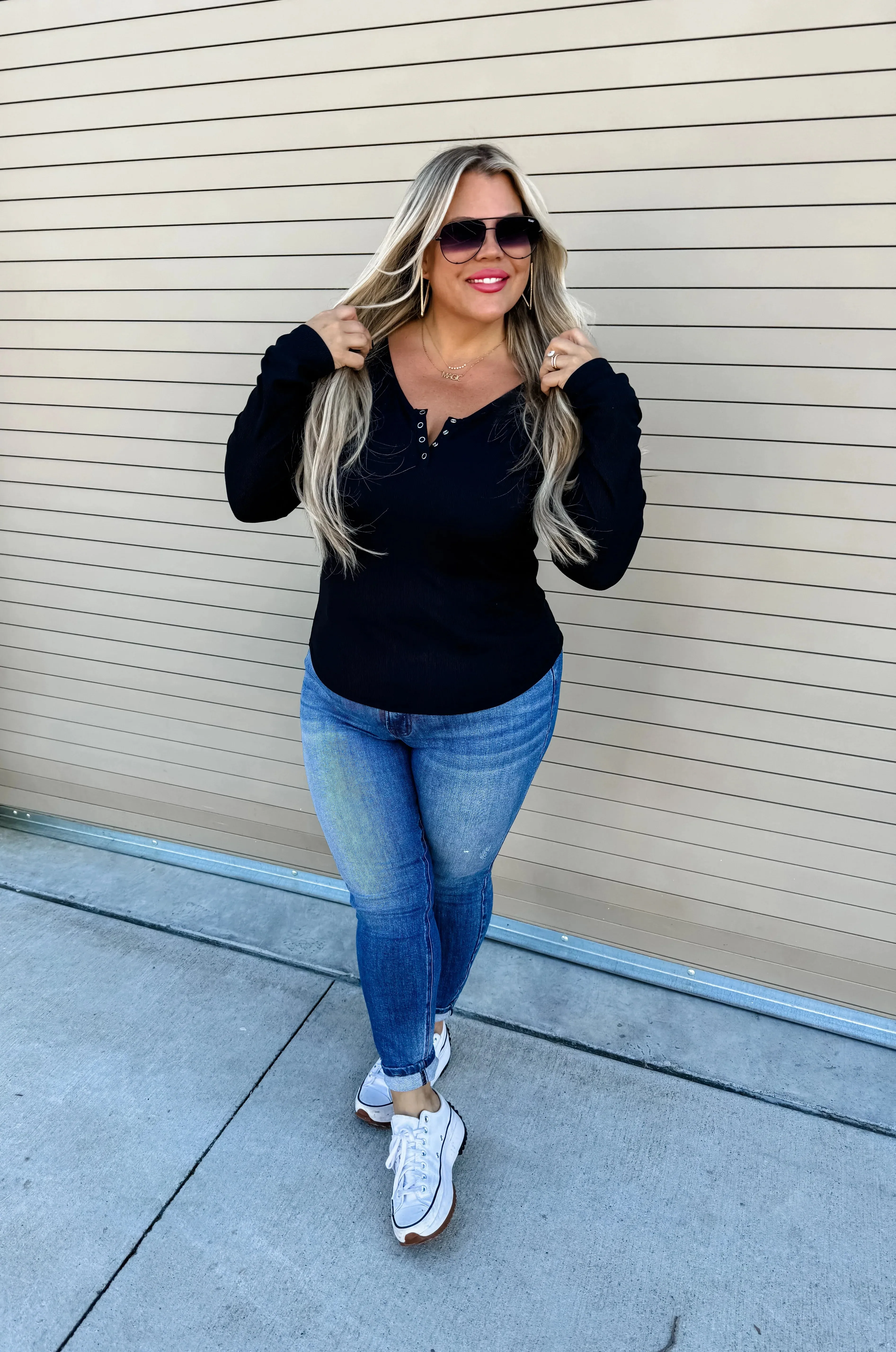 Blakeley: Brooklyn Snap Henley in Five Colors