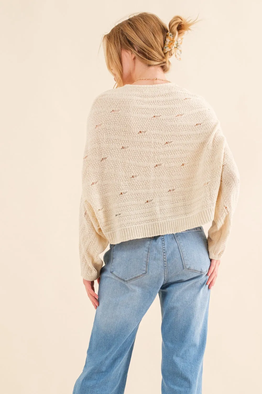 Blue Zone Planet |  And The Why Dolman Sleeves Sweater