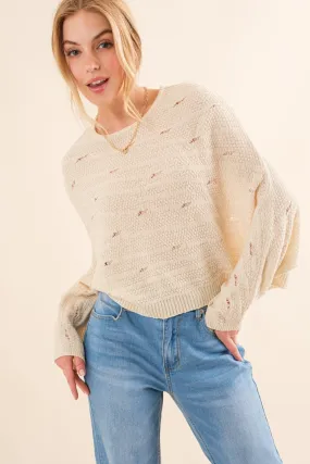 Blue Zone Planet |  And The Why Dolman Sleeves Sweater