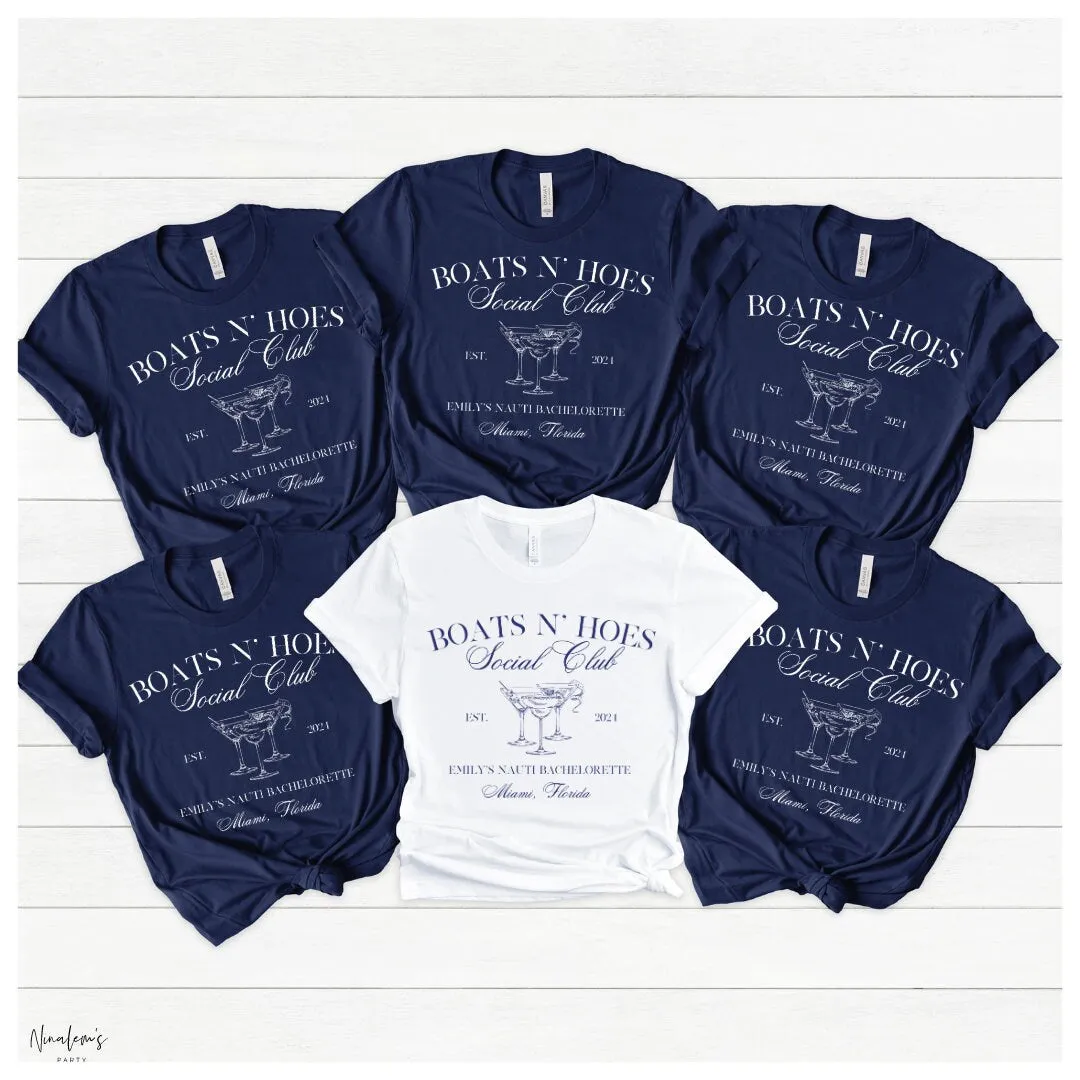 Boats N Hoes Bachelorette Shirts