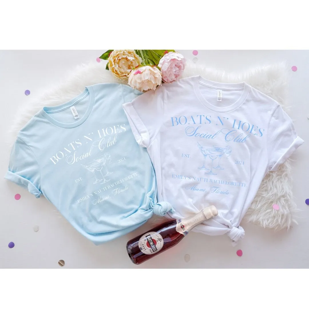 Boats N Hoes Bachelorette Shirts