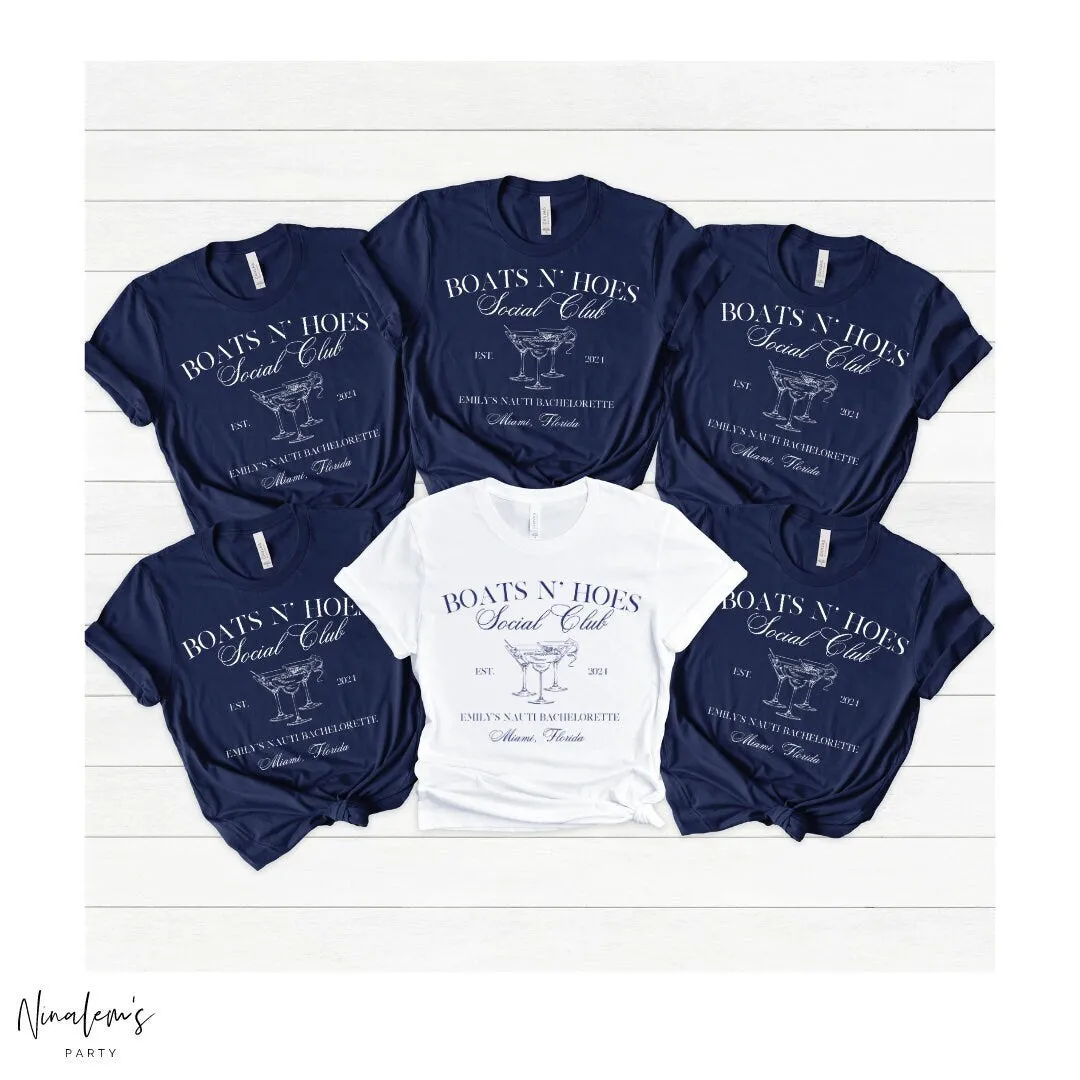 Boats N Hoes Bachelorette Shirts