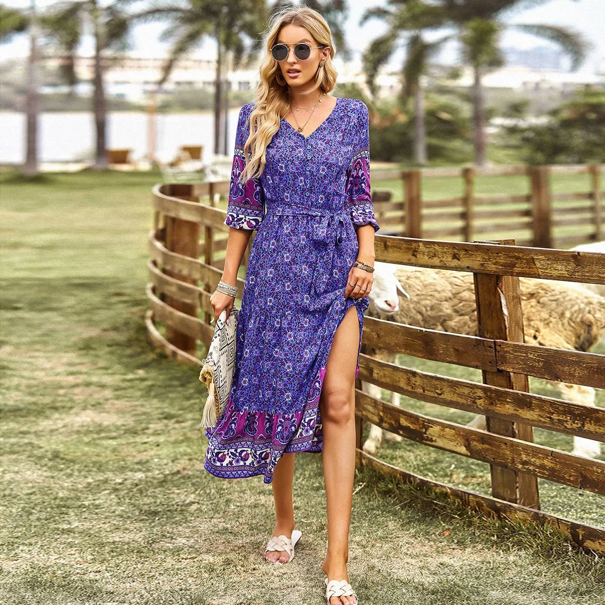 BOHEMIAN GETAWAY DRESS_CWDMD1848