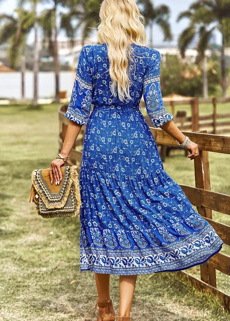 BOHEMIAN GETAWAY DRESS_CWDMD1848