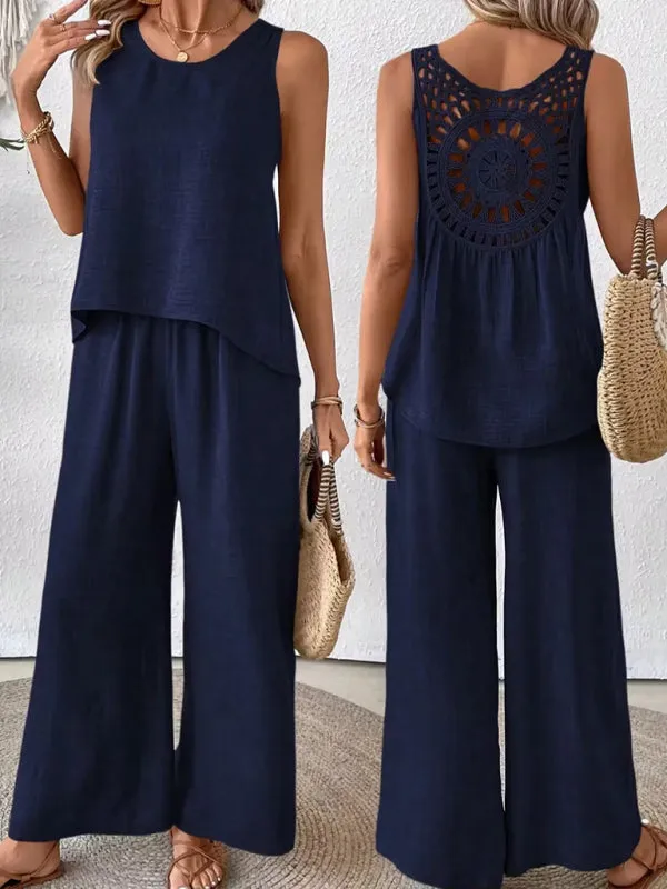 Boho Embroidered Summer Set for Women