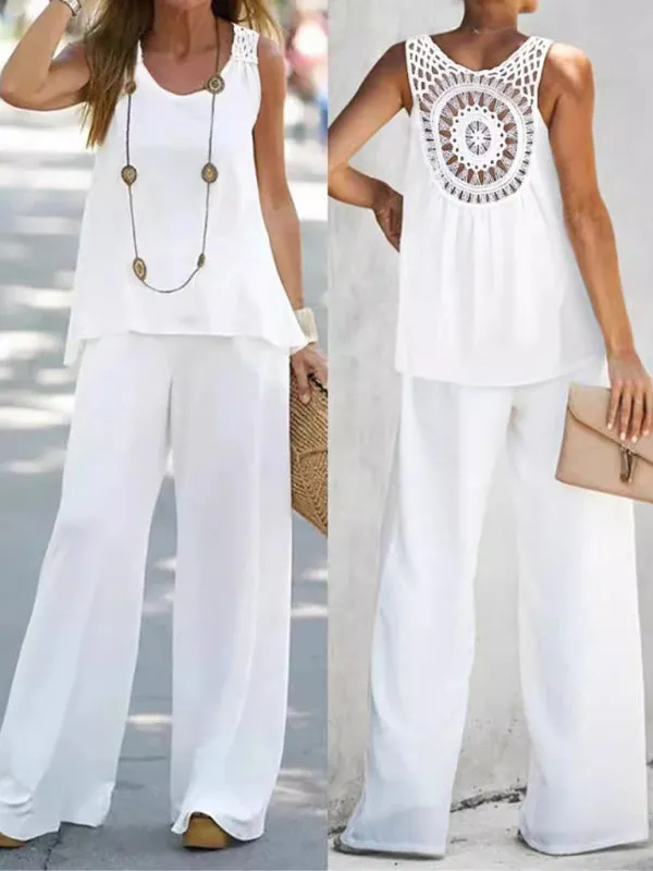 Boho Embroidered Summer Set for Women