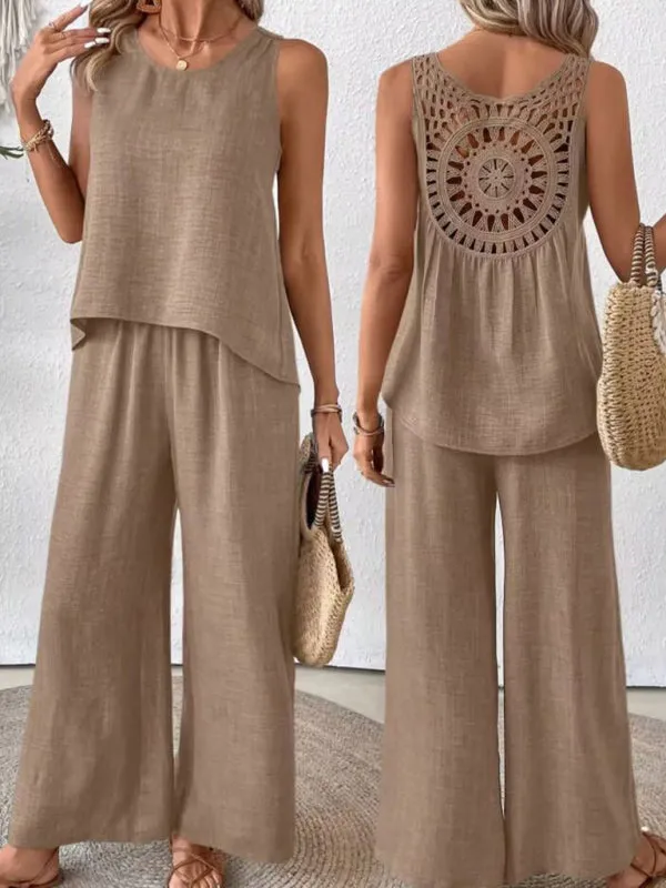 Boho Embroidered Summer Set for Women