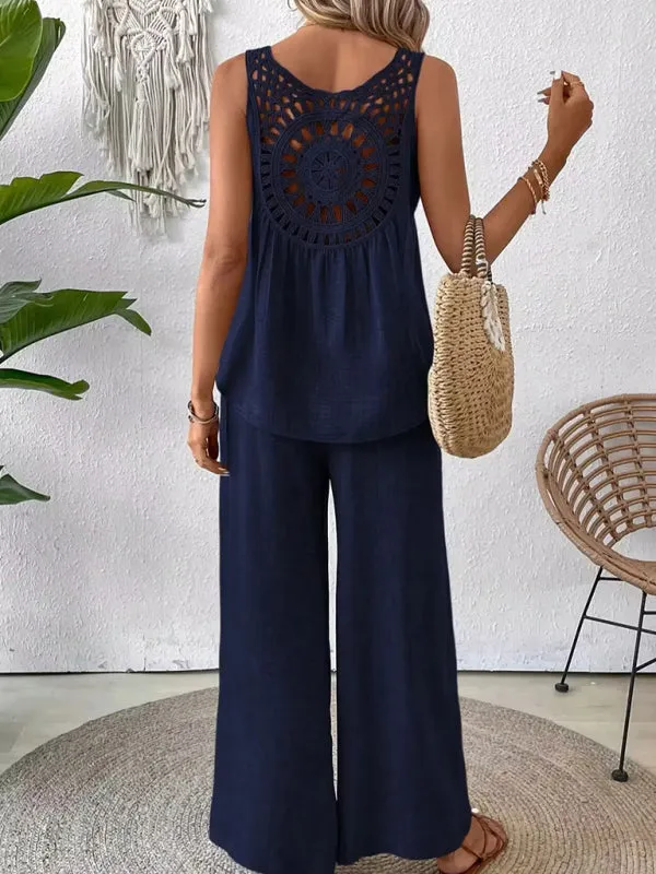 Boho Embroidered Summer Set for Women