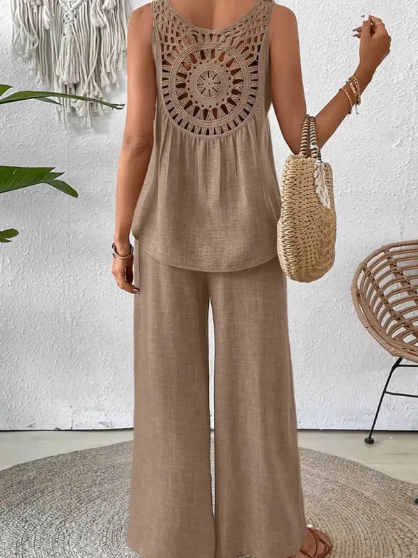 Boho Embroidered Summer Set for Women