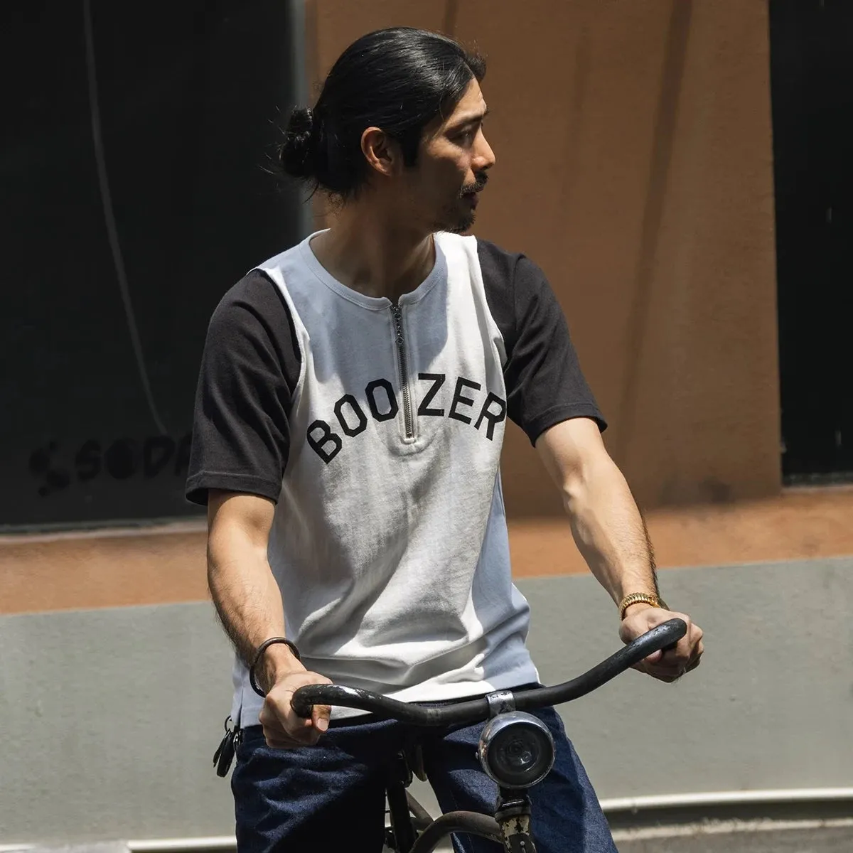 Boozer T-shirt Alcohol Humor Short Sleeve Tee Vintage Racing Jersey