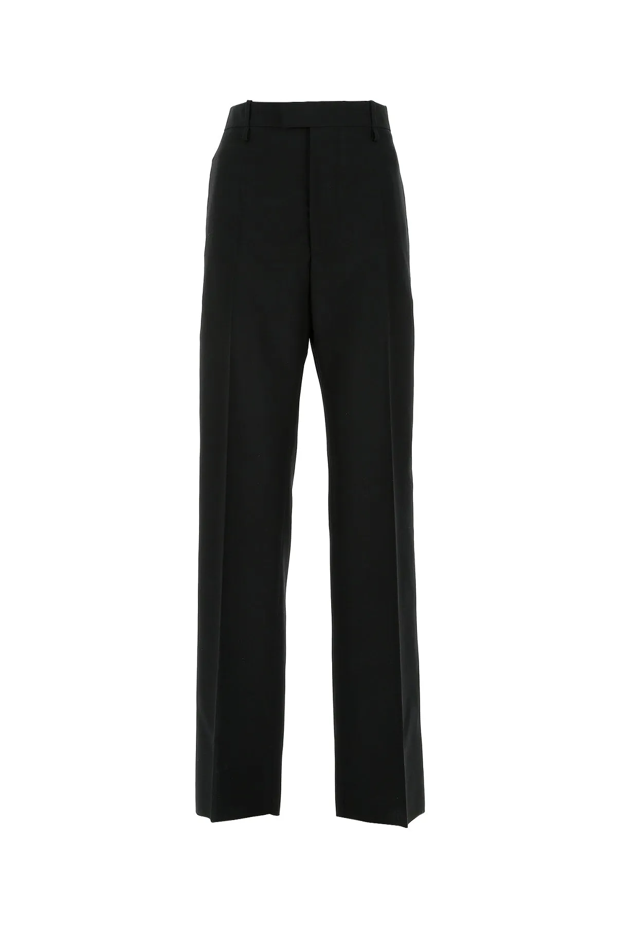 Bottega Veneta High Waist Straight Leg Tailored Pants