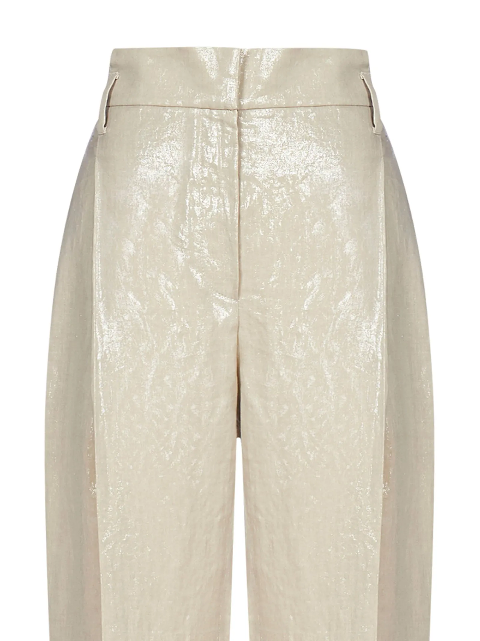 Brunello Cucinelli Coated High-Waist Pants