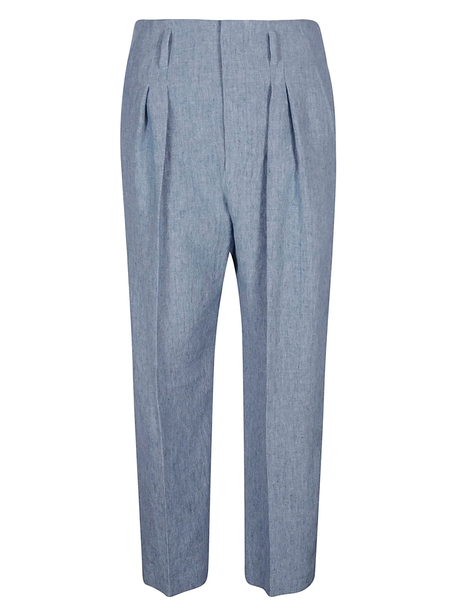 Brunello Cucinelli High Waist Slim Cut Trousers