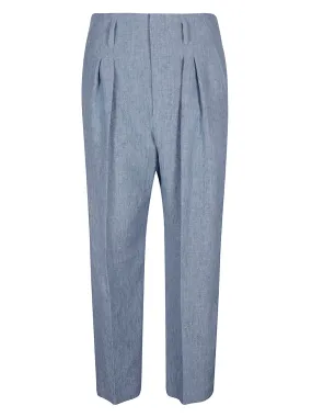 Brunello Cucinelli High Waist Slim Cut Trousers