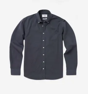 Button Down Garment Dyed Shirt Asphalt
