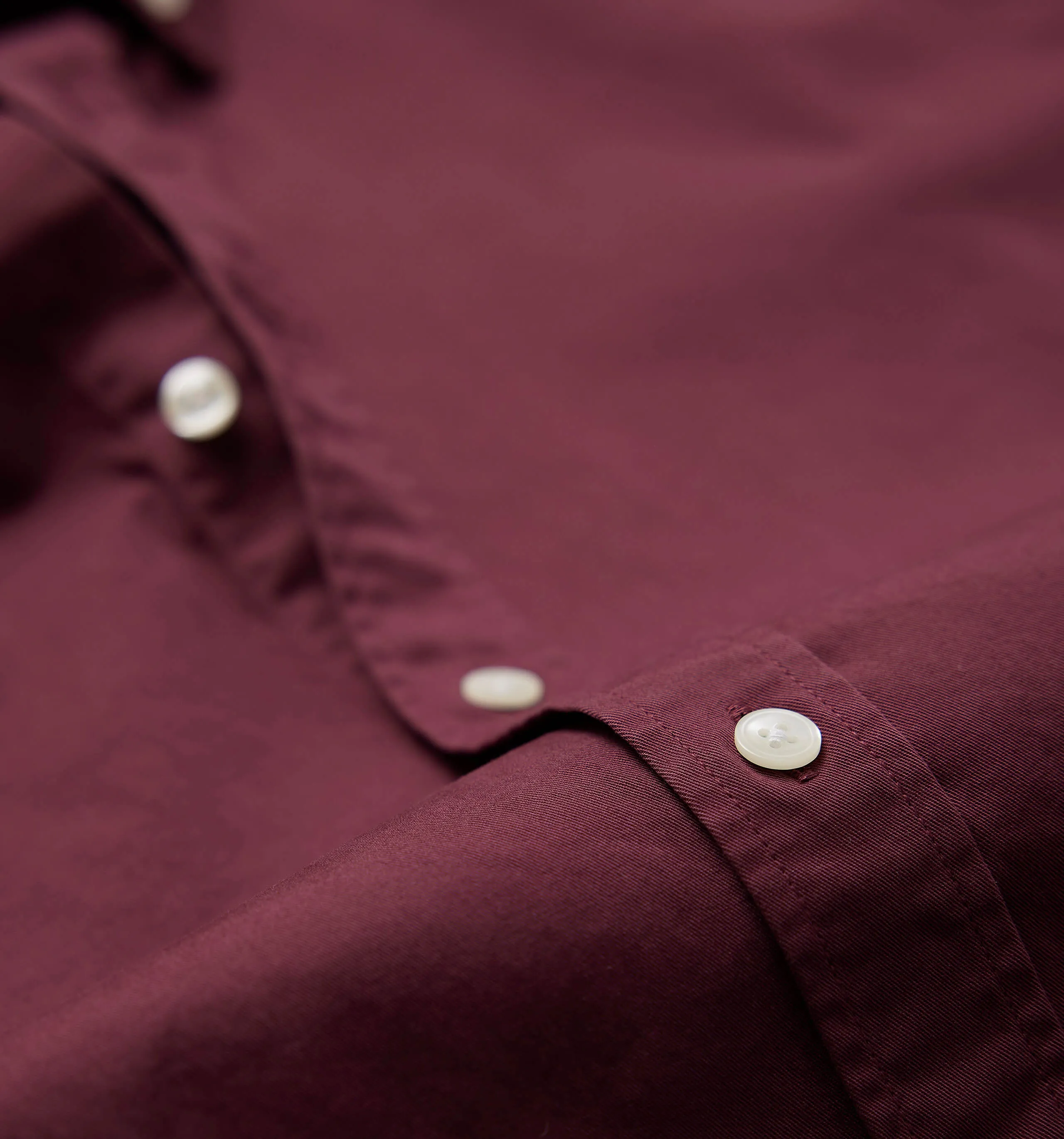 Button Down Garment Dyed Shirt Windsor Wine