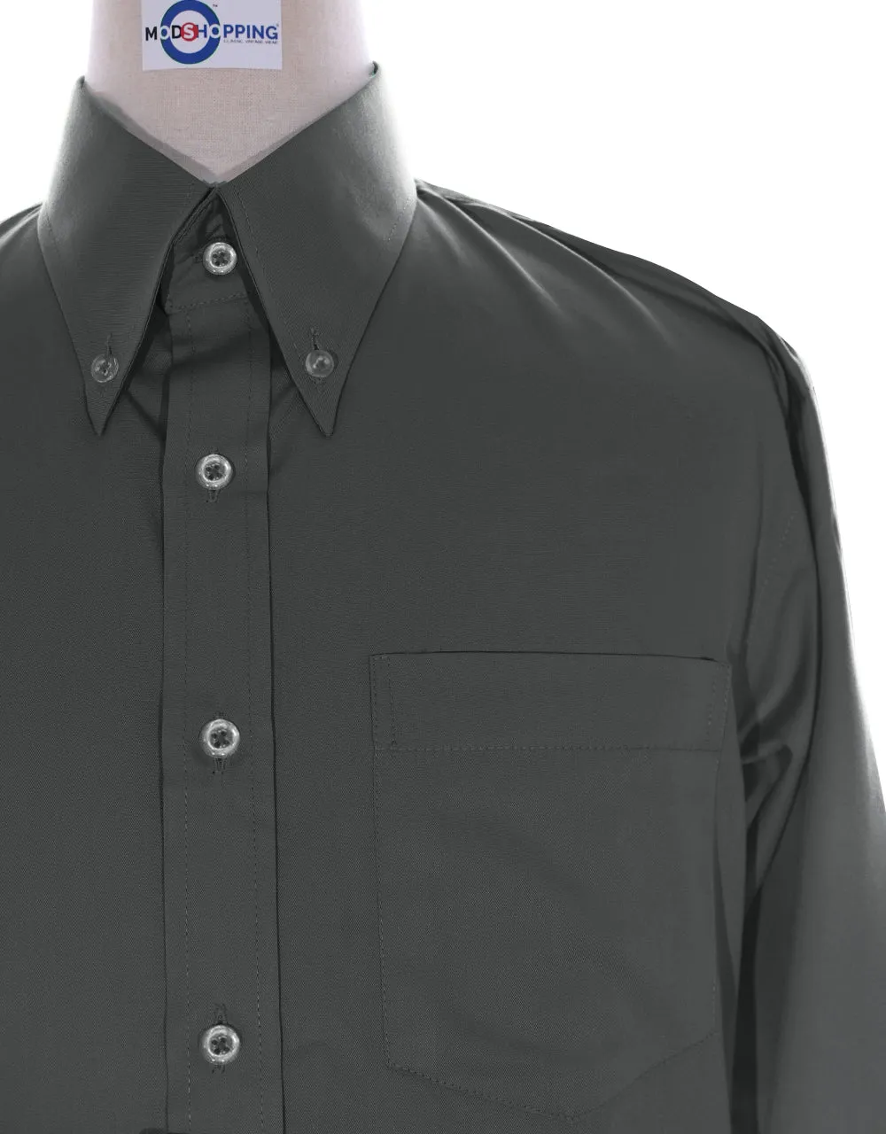 Charcoal Grey Button Down Shirt