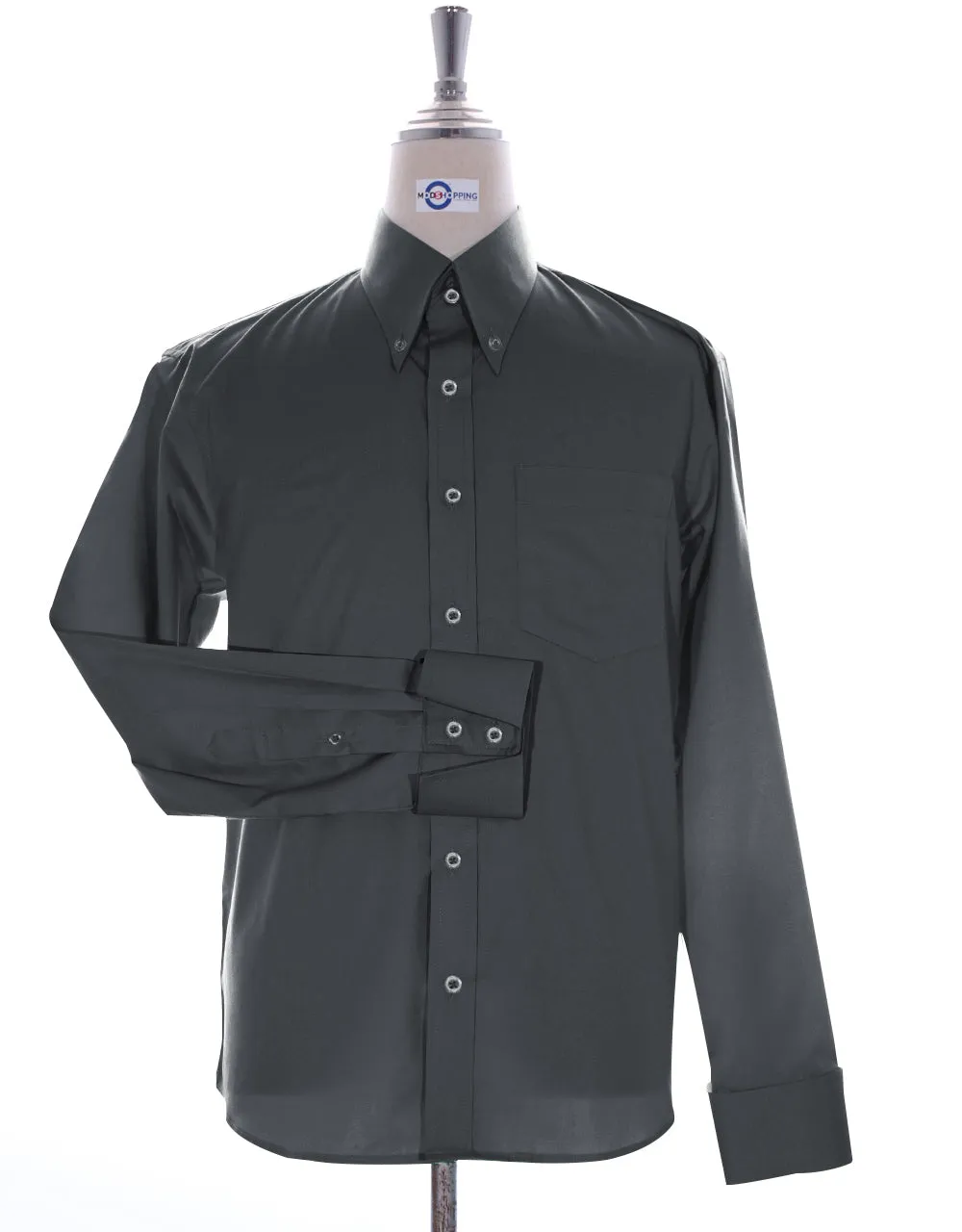 Charcoal Grey Button Down Shirt