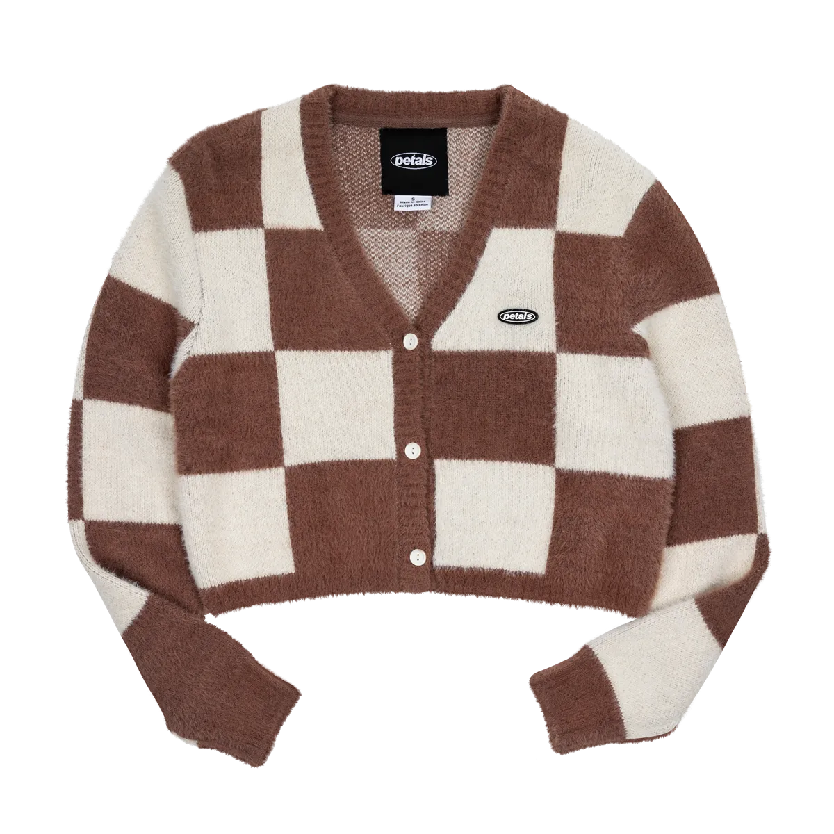 Checkmate Crop Cardigan