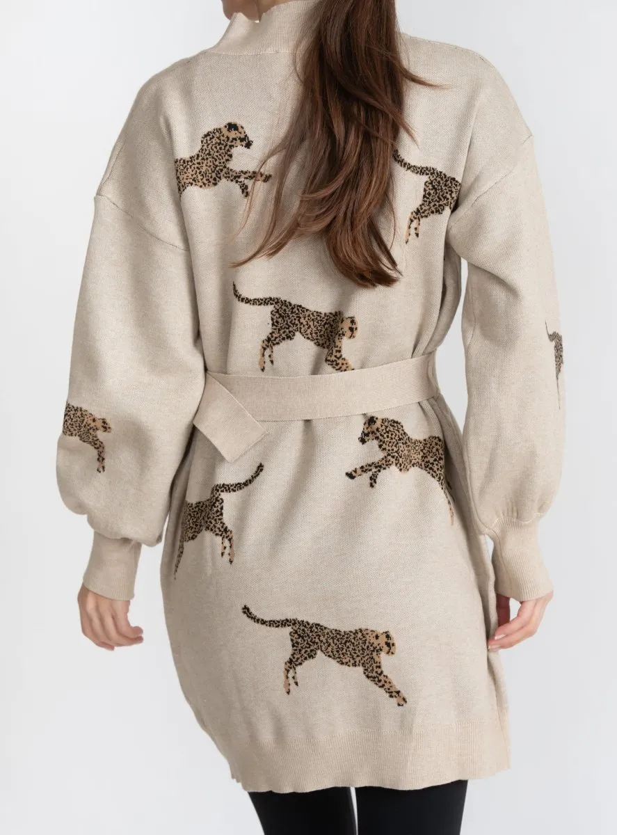 CHEETAH DRESS (BEIGE)