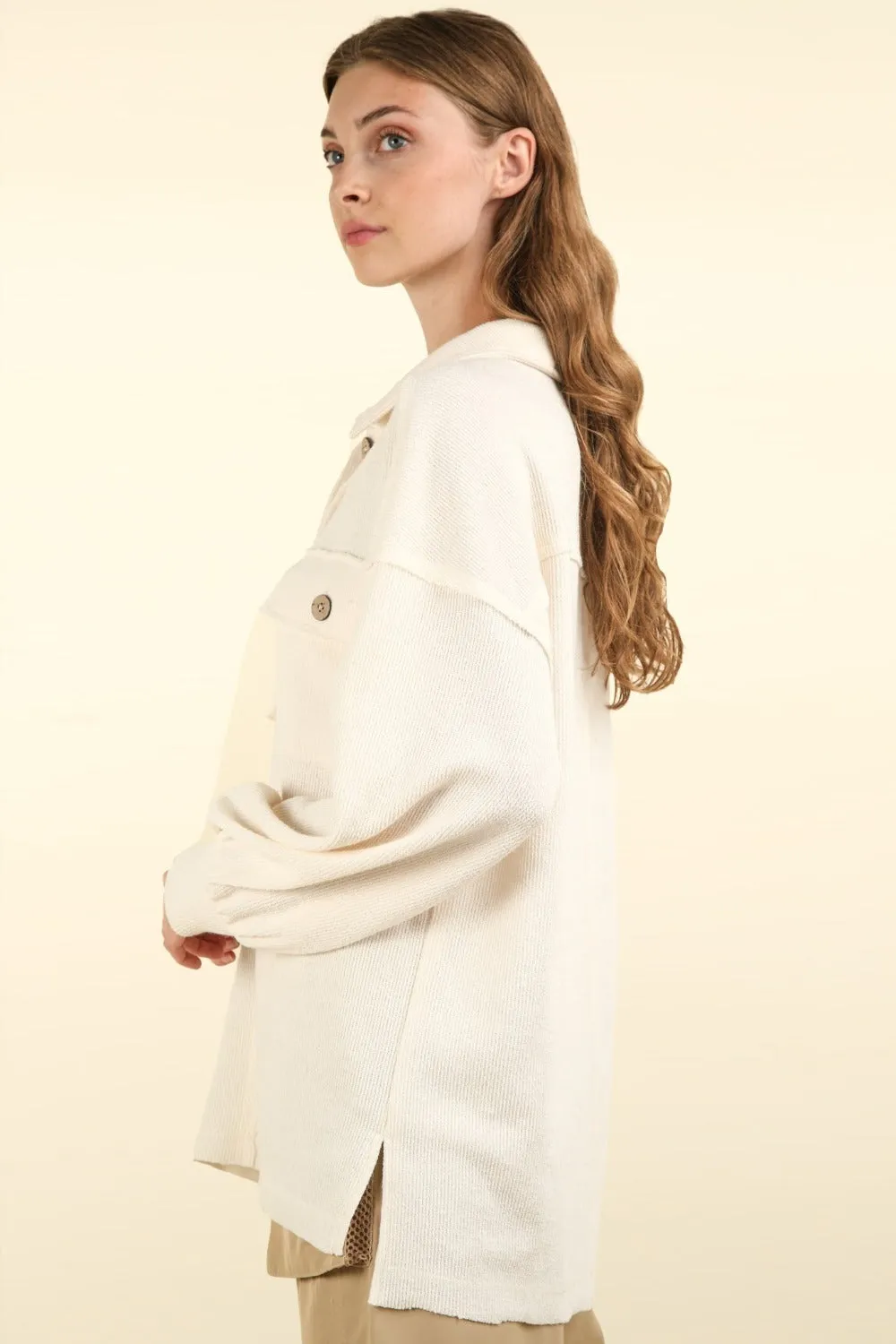Collared Half Button Knit Top