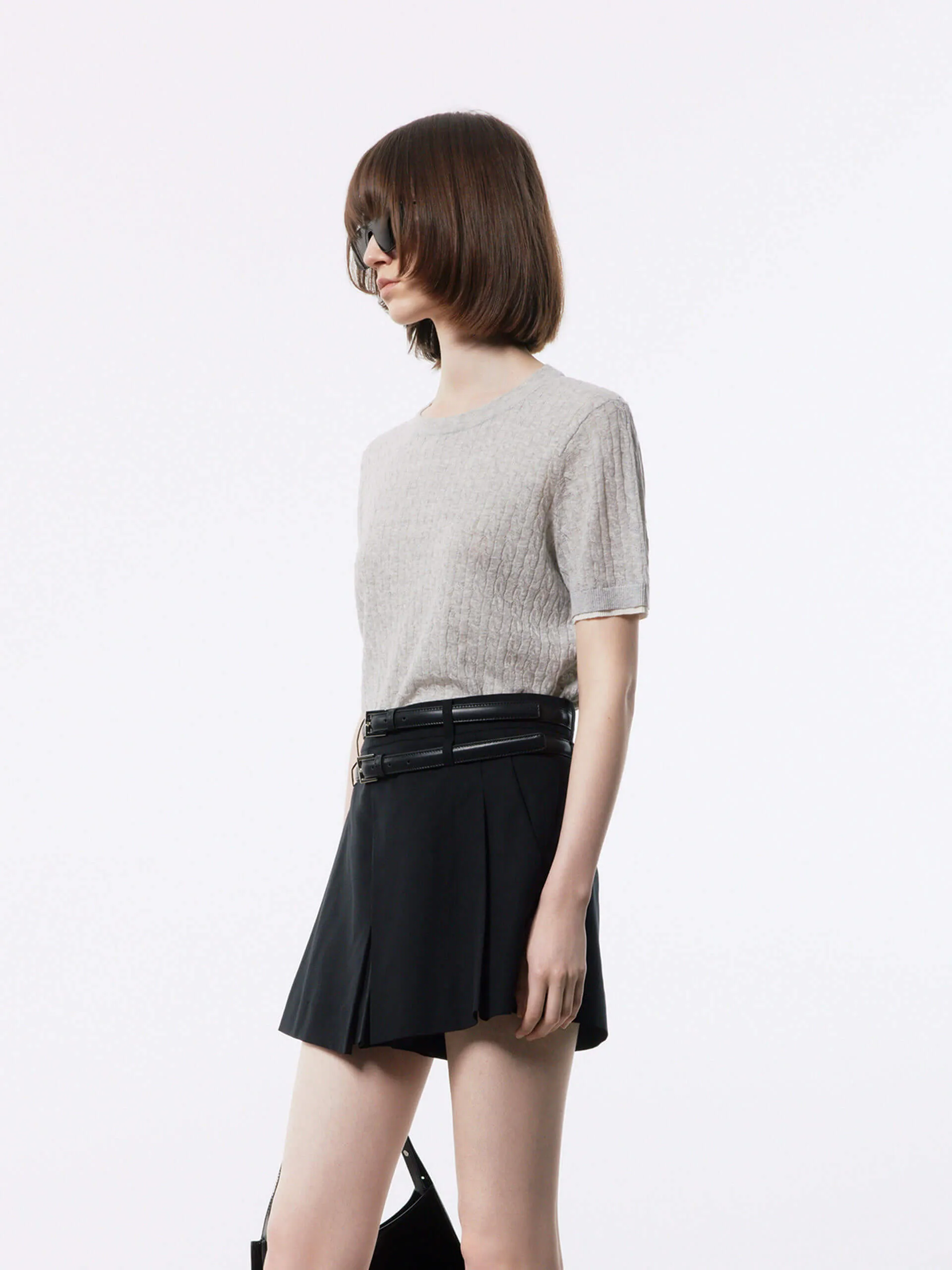 Cotton Linen Knit Top