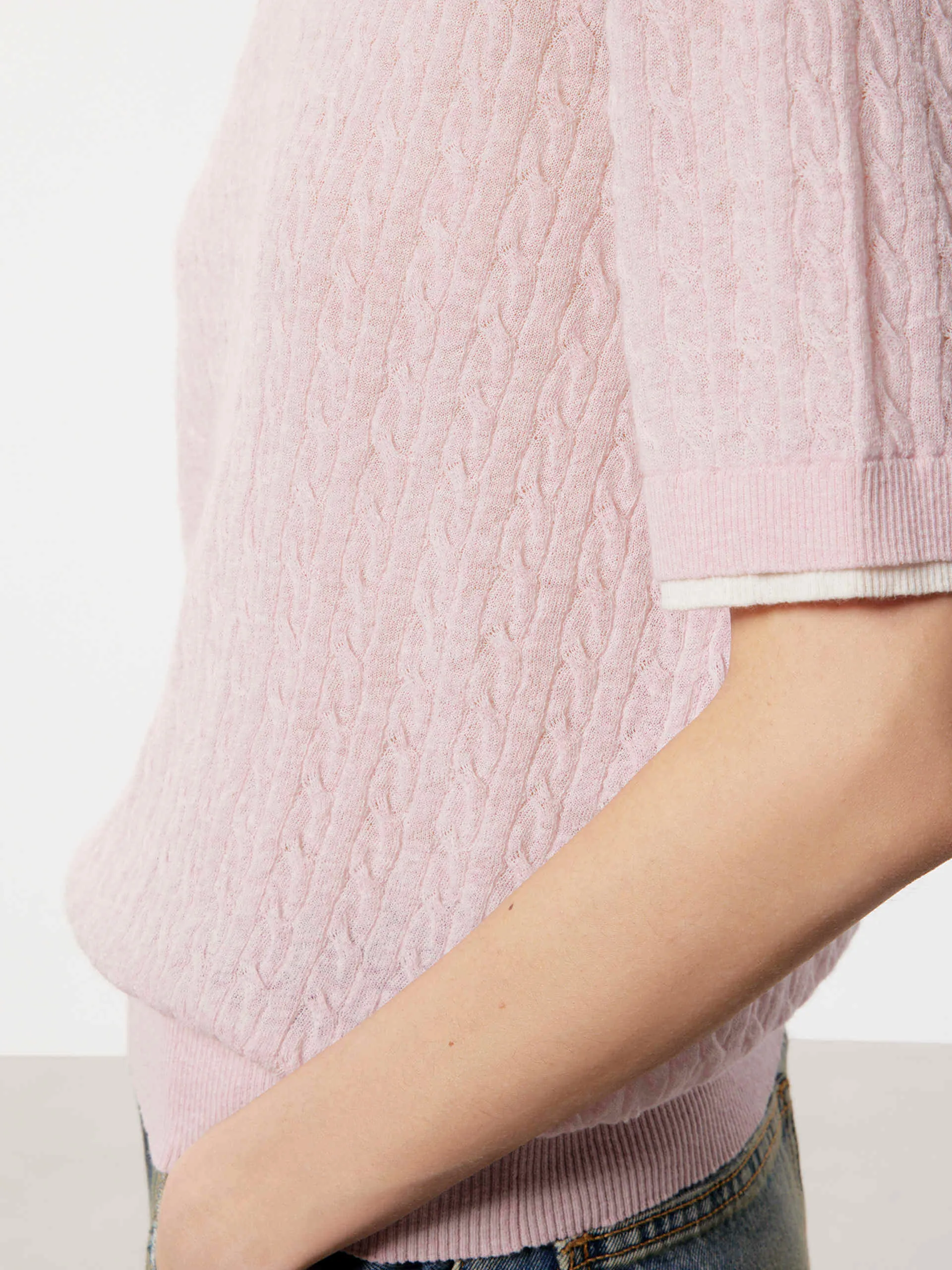 Cotton Linen Knit Top
